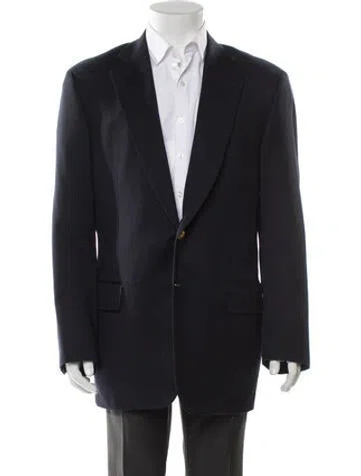 Pre-owned Paul Stuart Wool Blazer In Blue