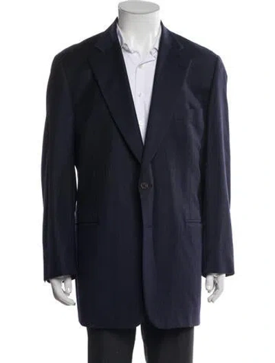 Pre-owned Paul Stuart Wool Blazer In Blue