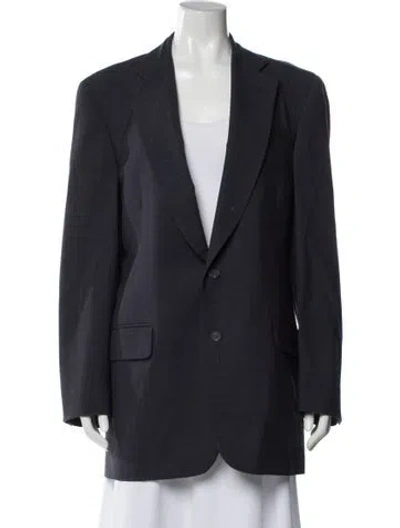 Pre-owned Paul Stuart Wool Blazer In Blue