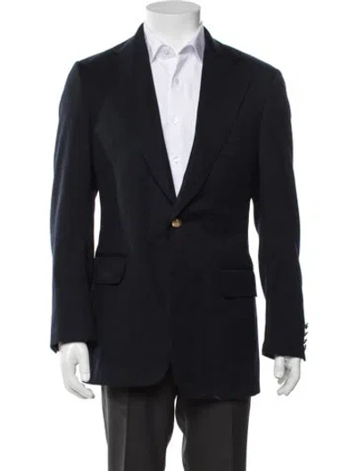 Pre-owned Paul Stuart Wool Blazer In Blue