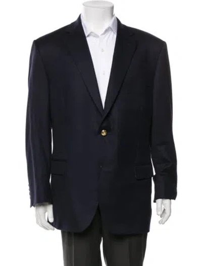 Pre-owned Paul Stuart Wool Blazer In Blue