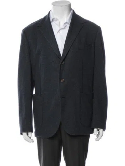 Pre-owned Paul Stuart Wool Blazer In Blue
