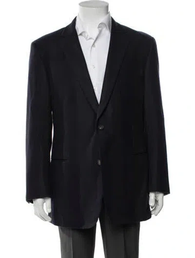 Pre-owned Paul Stuart Wool Blazer In Blue