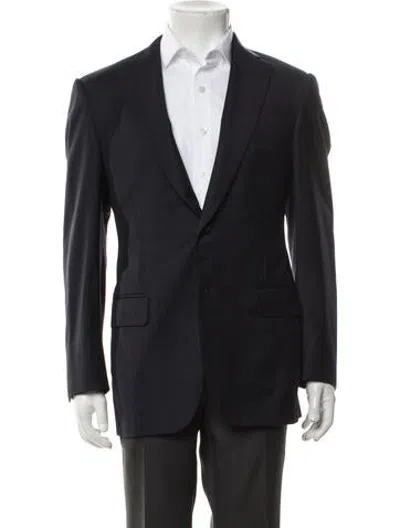 Pre-owned Paul Stuart Wool Blazer In Blue