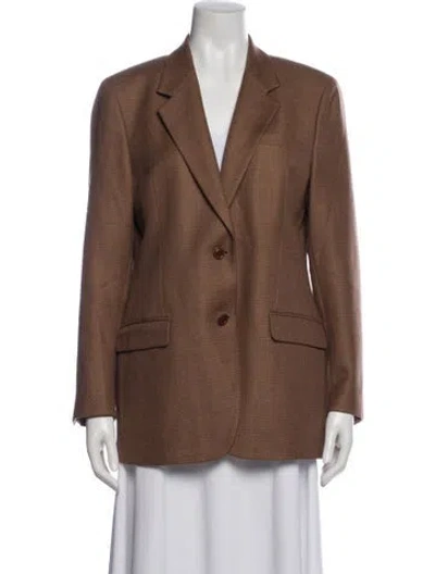 Pre-owned Paul Stuart Wool Blazer In Brown