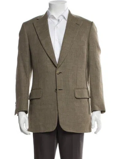 Pre-owned Paul Stuart Wool Blazer In Neutral