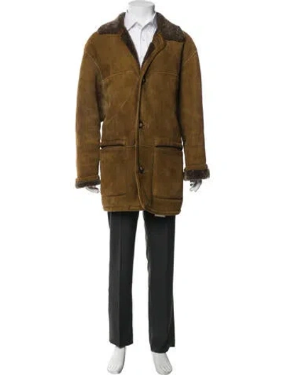Pre-owned Paul Stuart Wool Coat In Brown
