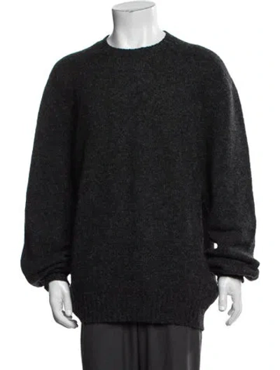 Pre-owned Paul Stuart Wool Crew Neck Pullover In Black