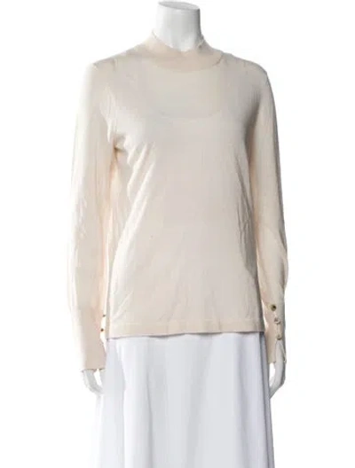 Pre-owned Paul Stuart Wool Crew Neck Sweater In Neutral