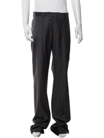 Pre-owned Paul Stuart Wool Dress Pants In Black/grey