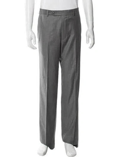 Pre-owned Paul Stuart Wool Dress Pants In Gray