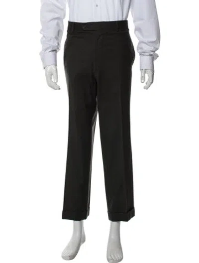 Pre-owned Paul Stuart Wool Dress Pants In Grey