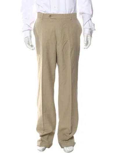 Pre-owned Paul Stuart Wool Dress Pants In Neutral