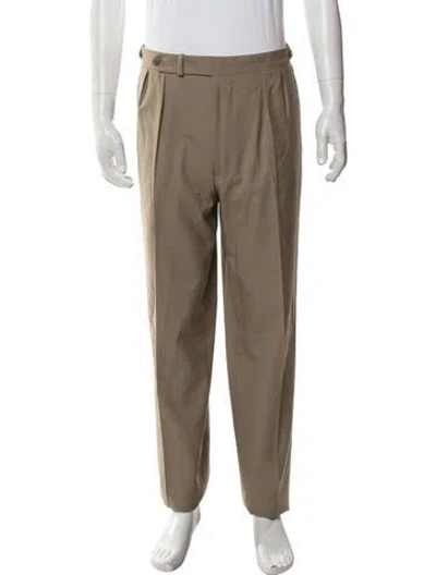 Pre-owned Paul Stuart Wool Dress Pants In Neutrals