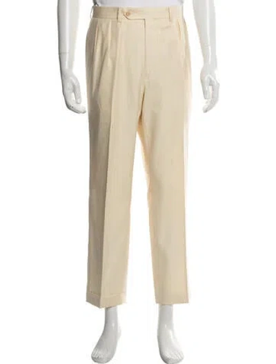 Pre-owned Paul Stuart Wool Dress Pants In Neutrals