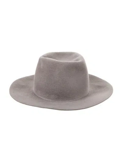Pre-owned Paul Stuart Wool Fedora In Gray