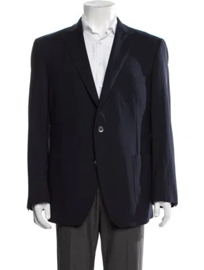 Pre-owned Paul Stuart Wool Jacket In Blue