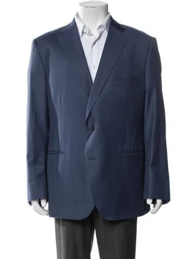 Pre-owned Paul Stuart Wool Jacket In Blue