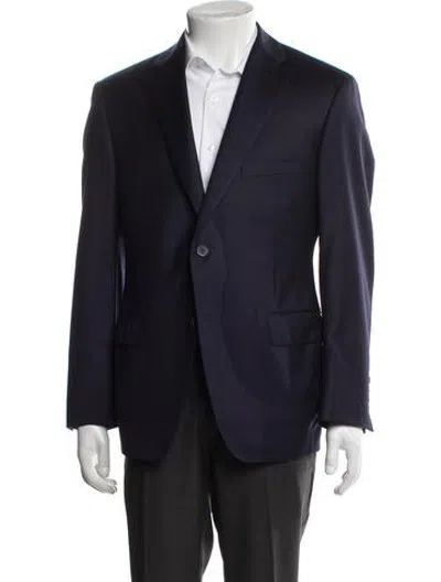 Pre-owned Paul Stuart Wool Tuxedo In Blue