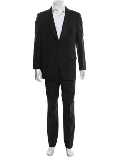 Pre-owned Paul Stuart Wool Two-piece Suit In Black