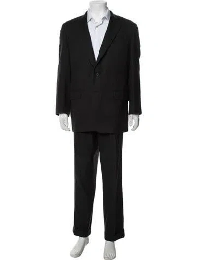 Pre-owned Paul Stuart Wool Two-piece Suit In Black