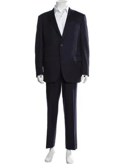 Pre-owned Paul Stuart Wool Two-piece Suit In Blue