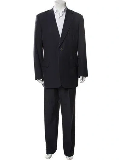 Pre-owned Paul Stuart Wool Two-piece Suit In Blue