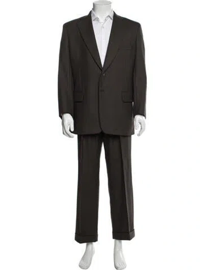 Pre-owned Paul Stuart Wool Two-piece Suit In Brown