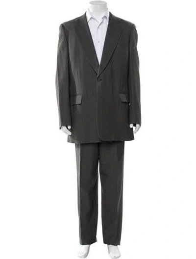 Pre-owned Paul Stuart Wool Two-piece Suit In Gray