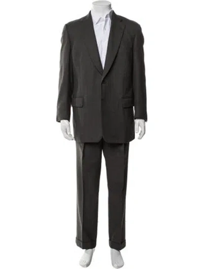 Pre-owned Paul Stuart Wool Two-piece Suit In White
