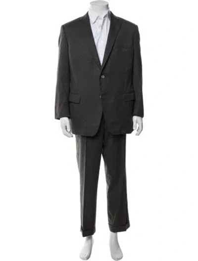 Pre-owned Paul Stuart Wool Two-piece Suit In White