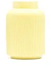 Paul Thomas X Emma Payne Yellow Small Ridged Vase In Yellow