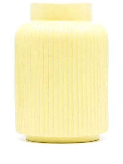 Paul Thomas X Emma Payne Yellow Small Ridged Vase