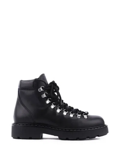 Paul Warmer Courchevel Military-stiefel Mit Schnürung In Black