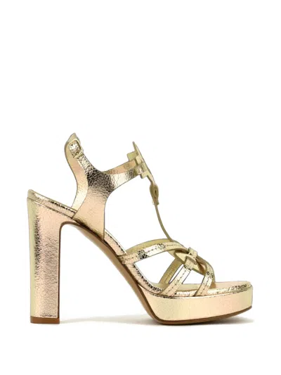 Paul Warmer Sandalen Mit Riss In Gold