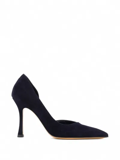 Paul Warmer D'orsay Pumps In Blue