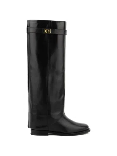 Paul Warmer Hooded Rider Boots In Animal Print