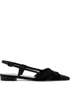 Paul Warmer Kesha Slingback Flats In Black