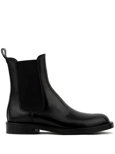 Paul Warmer Leather Boots In Black