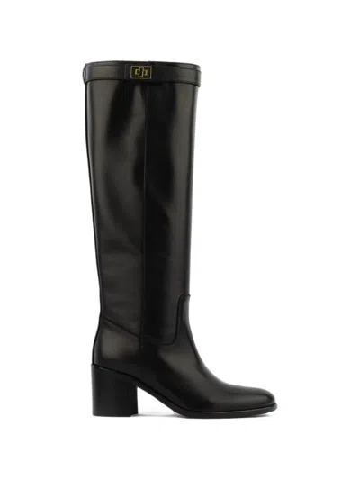 Paul Warmer Kniehohe Stiefel Mit Schlossdetail In Multi