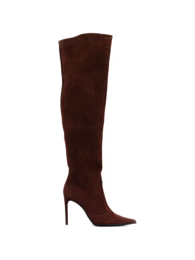 Paul Warmer Patrice Overknee-stiefel In Brown