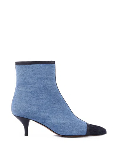 Paul Warmer Stiefel Mit Spitzer Kappe In Blue