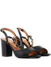 Paul Warmer Sara Heeled Sandals In Black