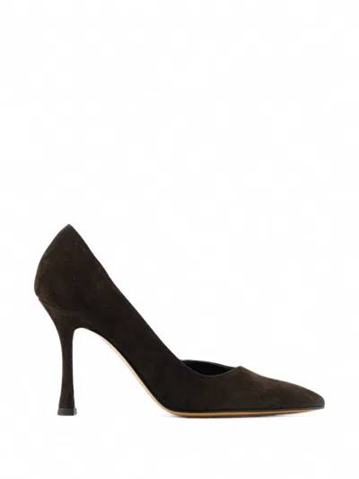 Paul Warmer D'orsay Pumps Aus Wildleder In Brown