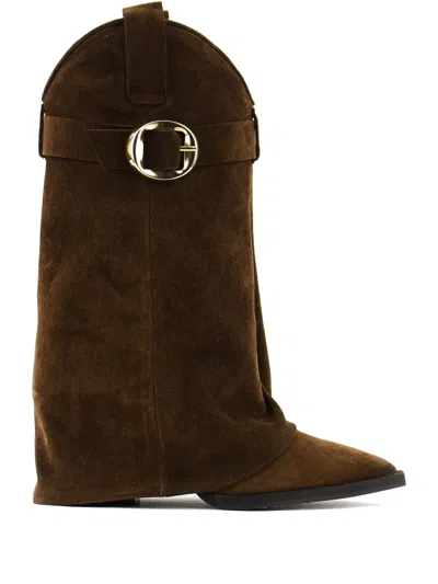 Paul Warmer X Toral Leather Boots In Brown
