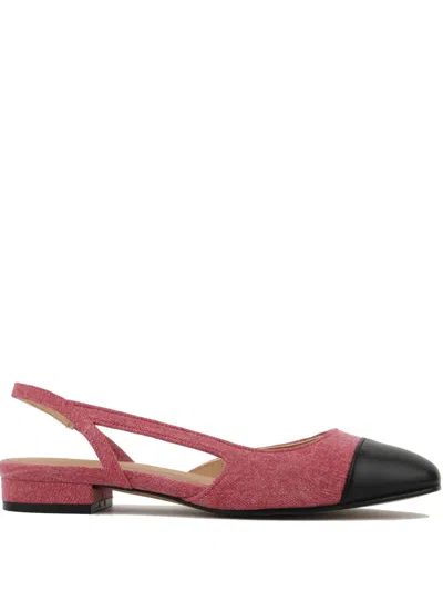 Paul Warmer X Toral Luisa Ballerina Shoes In Red