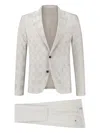Paul Zeist Checked Single-breasted Suit In Gray