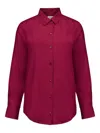 Paula Ametista Button-cuff Shirt In Red