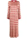 Paula Blenda Jacquard Dress In Pink