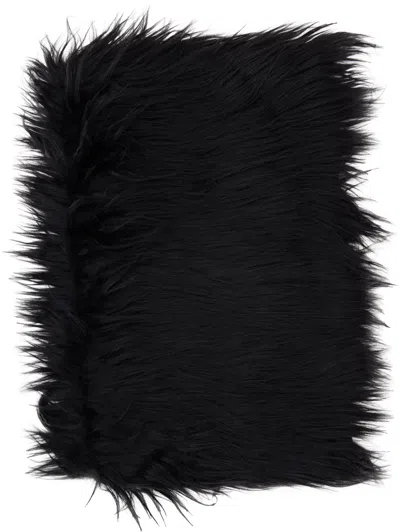 Paula Canovas Del Vas Black Faux-fur Snood